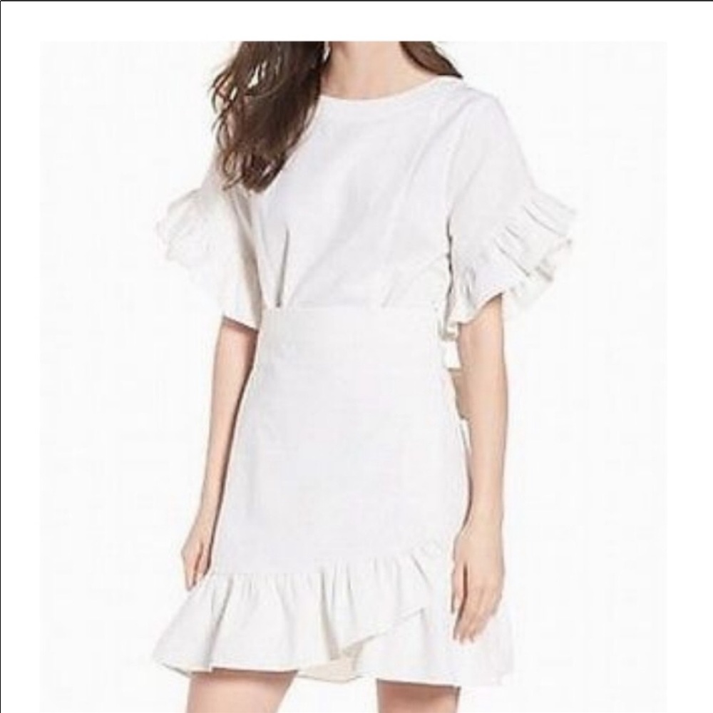 Socialite faux wrap dress